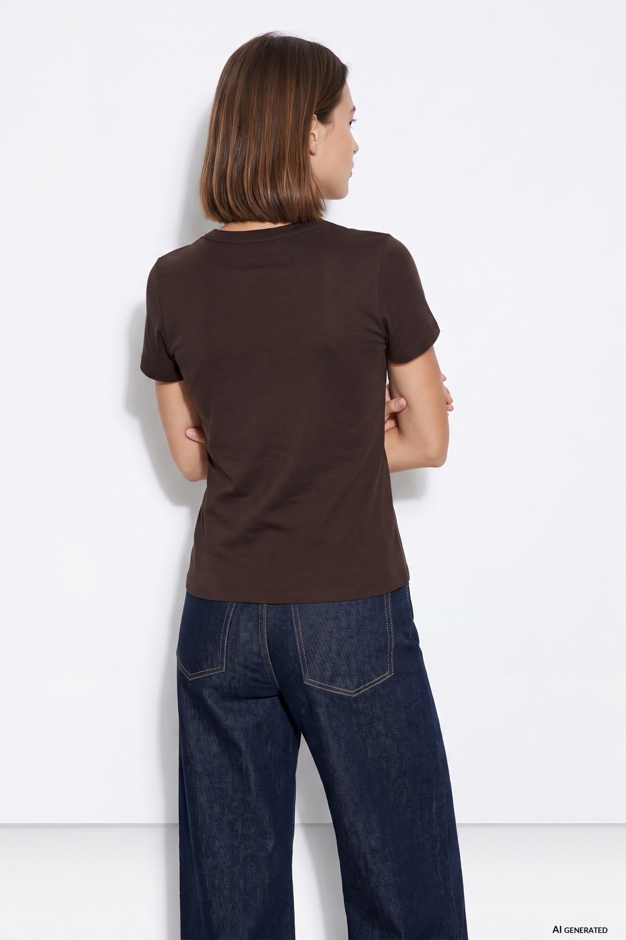 Camiseta chocolate manga corta
