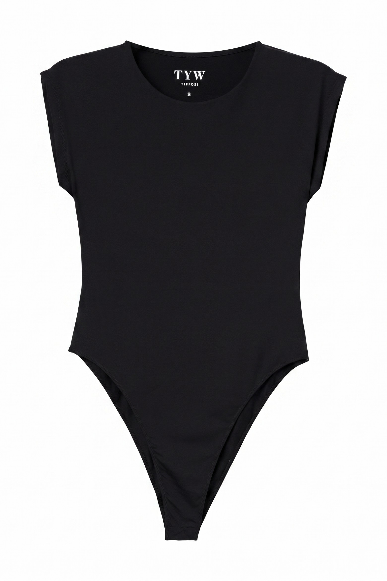 Body negro manga corta mujer
