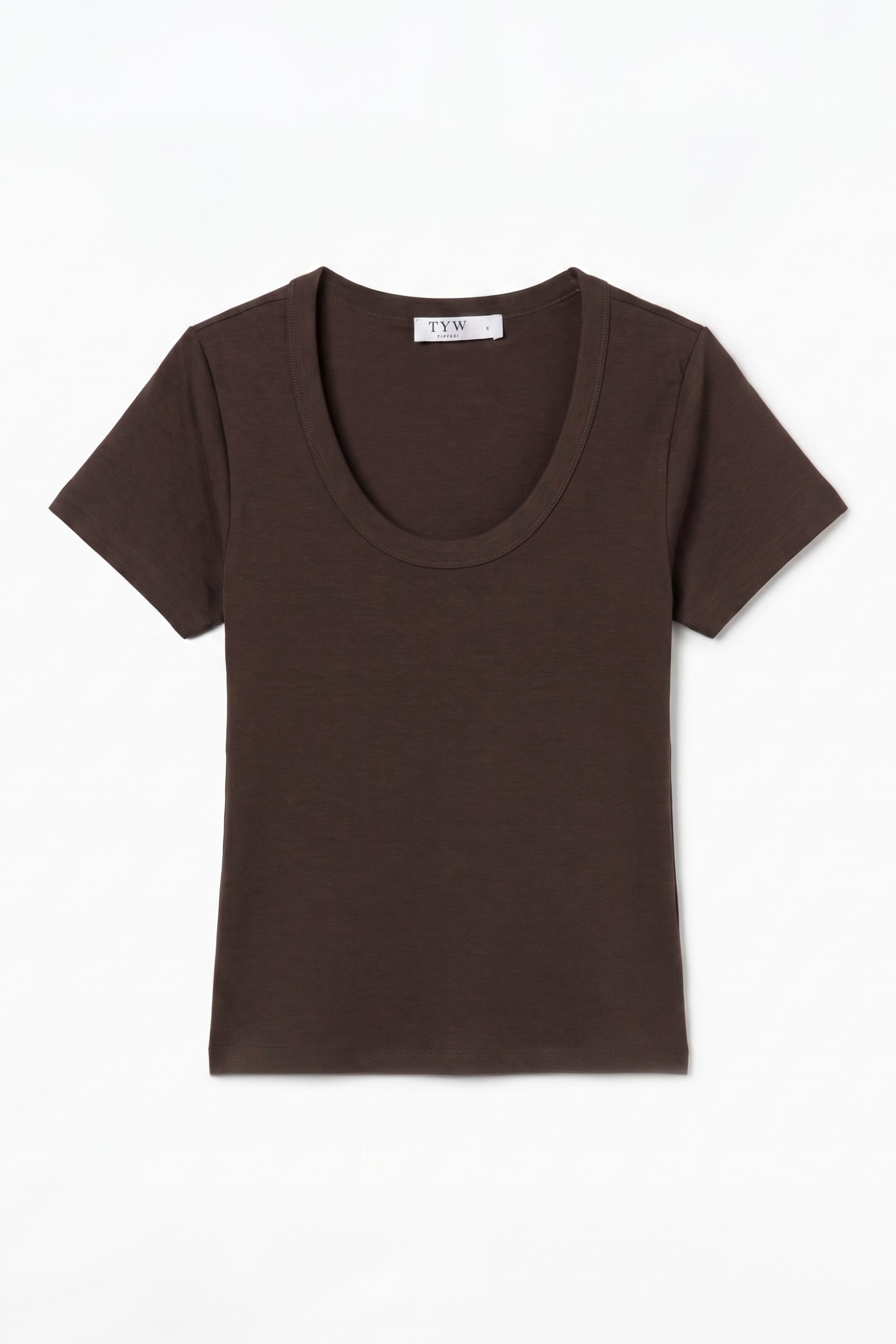 Camiseta chocolate manga corta