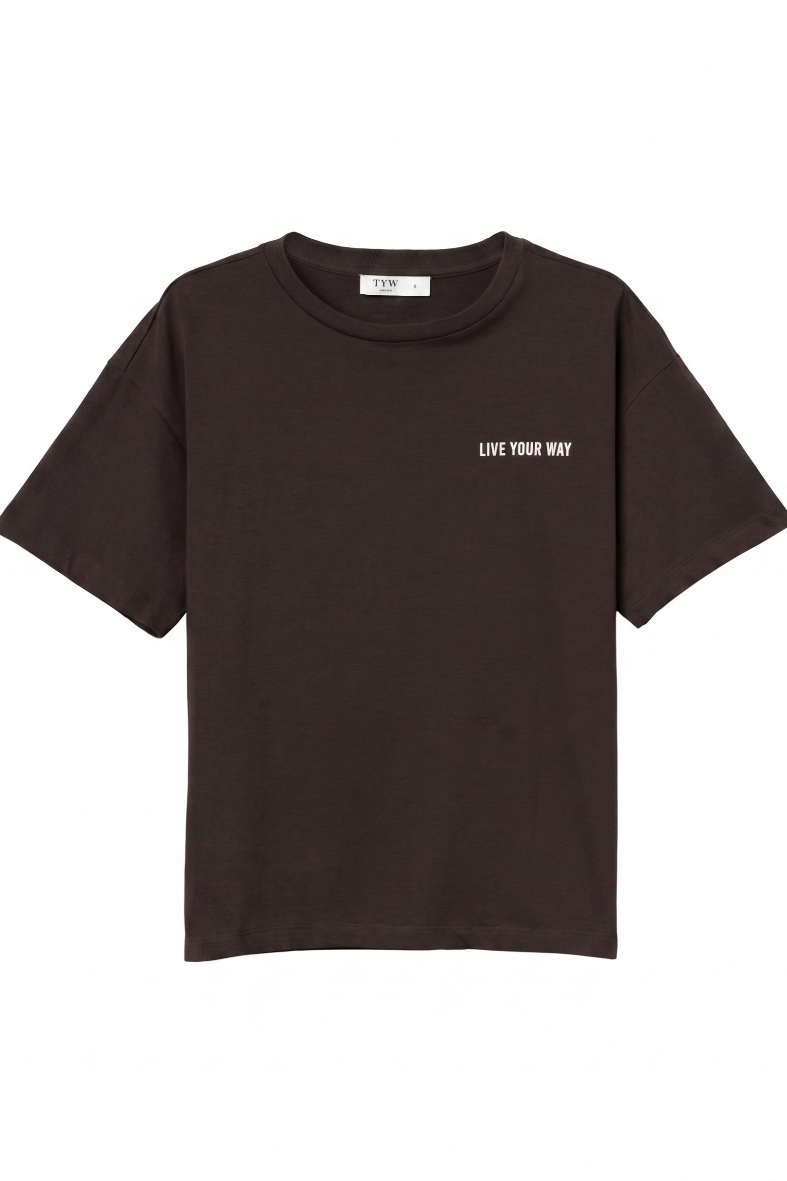 Camiseta chocolate mensaje