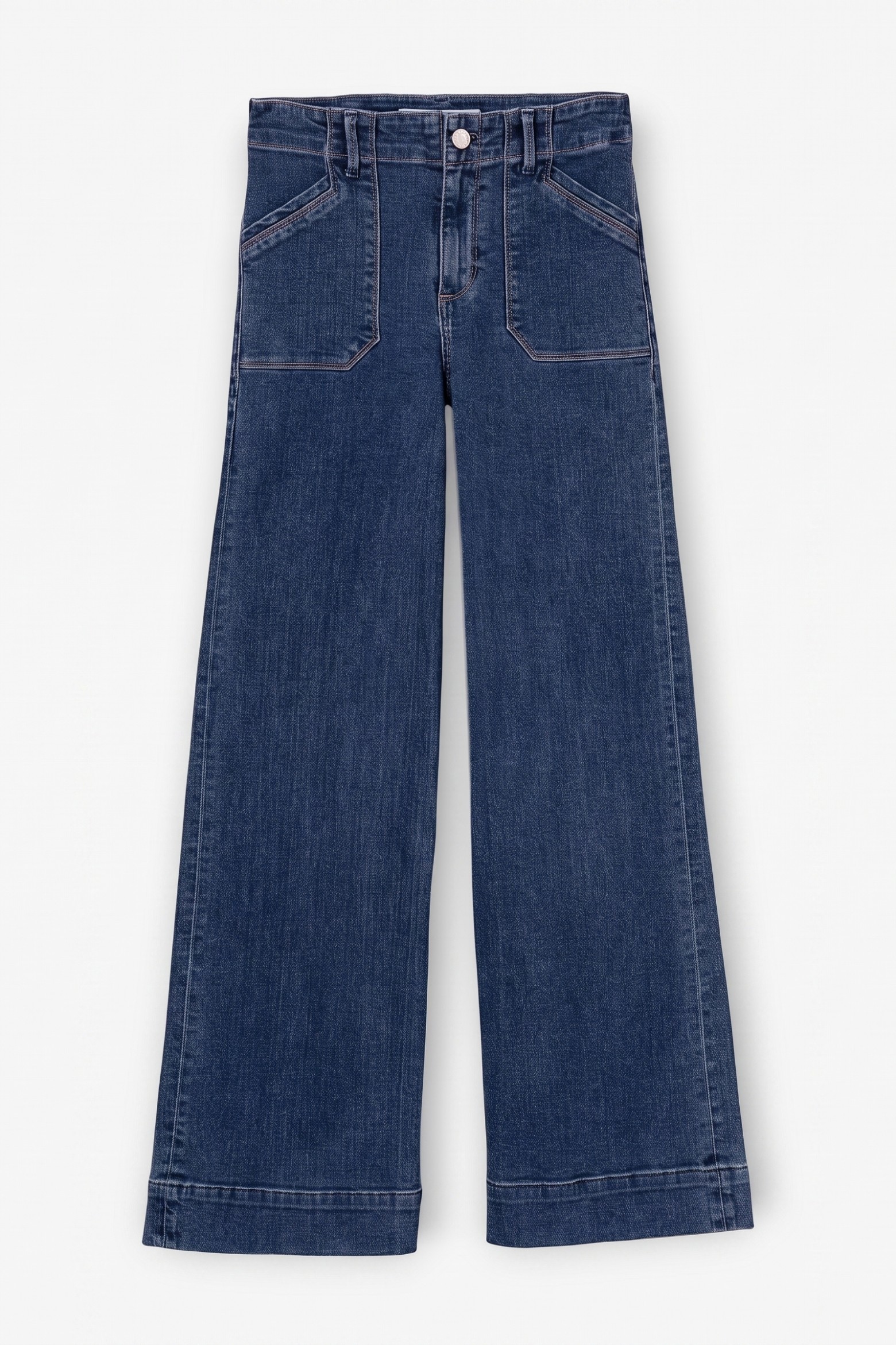 Jeans wide leg azul oscuro