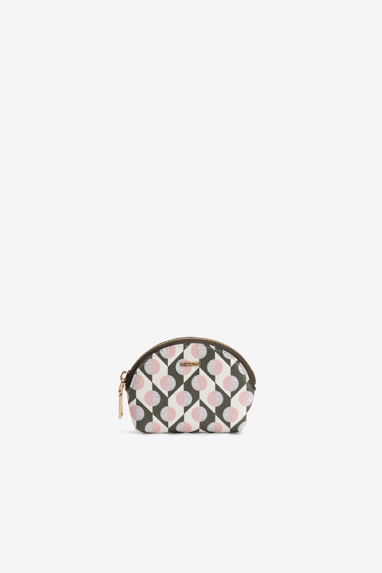 Pink Geometric Coin Purse