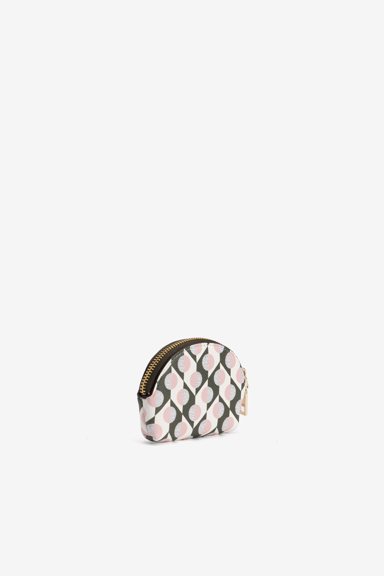 Pink Geometric Coin Purse