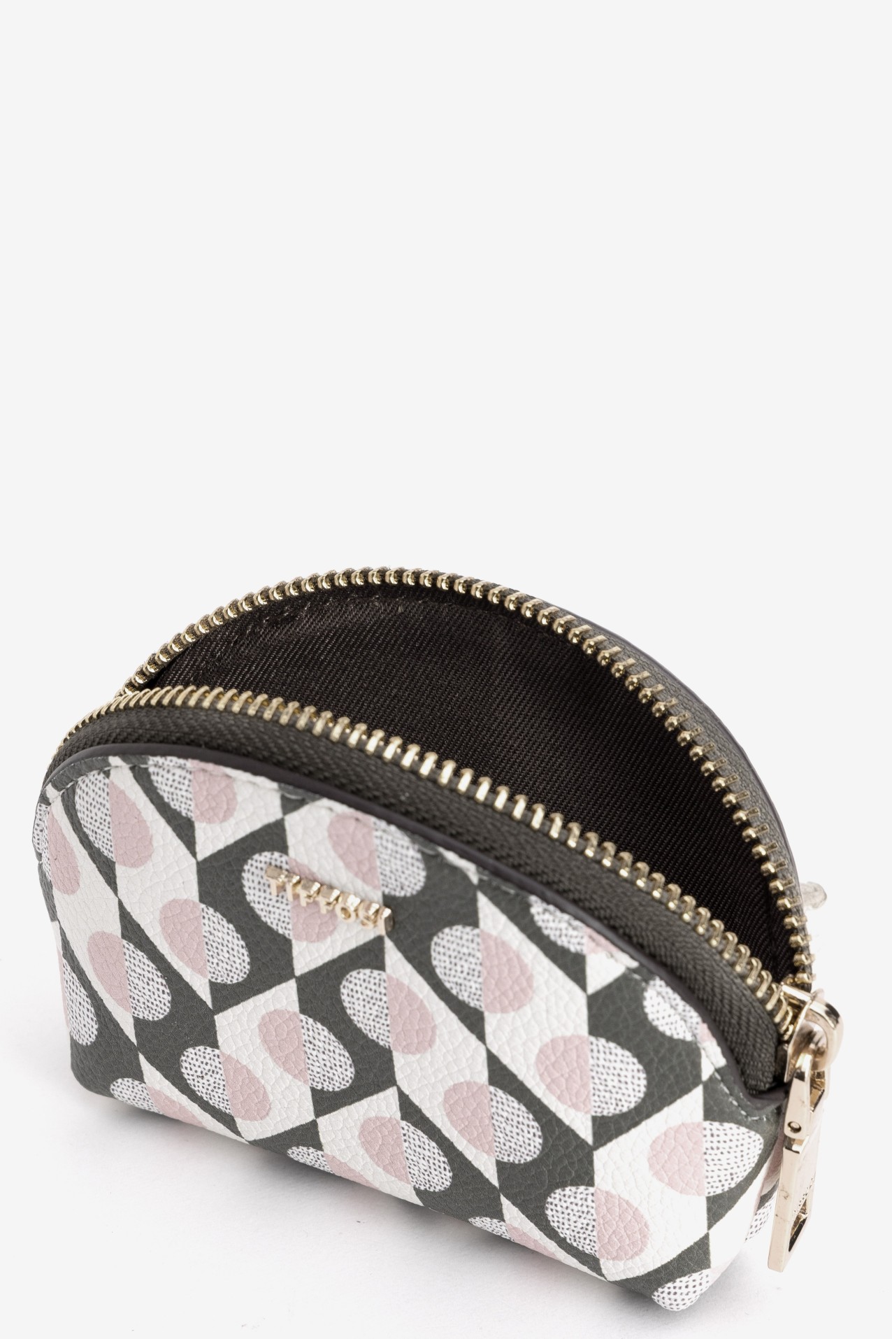 Pink Geometric Coin Purse