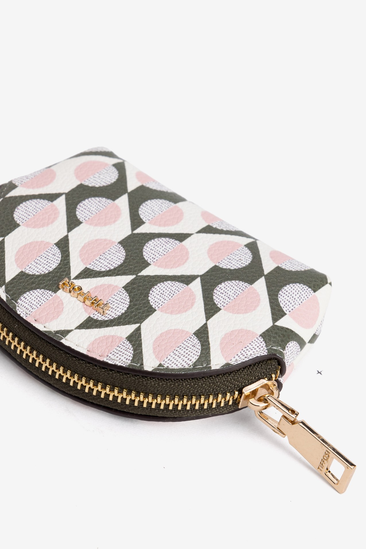 Pink Geometric Coin Purse