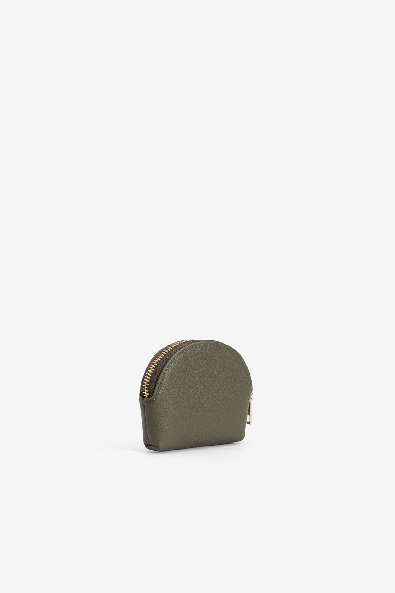 Porta-moedas verde compacto