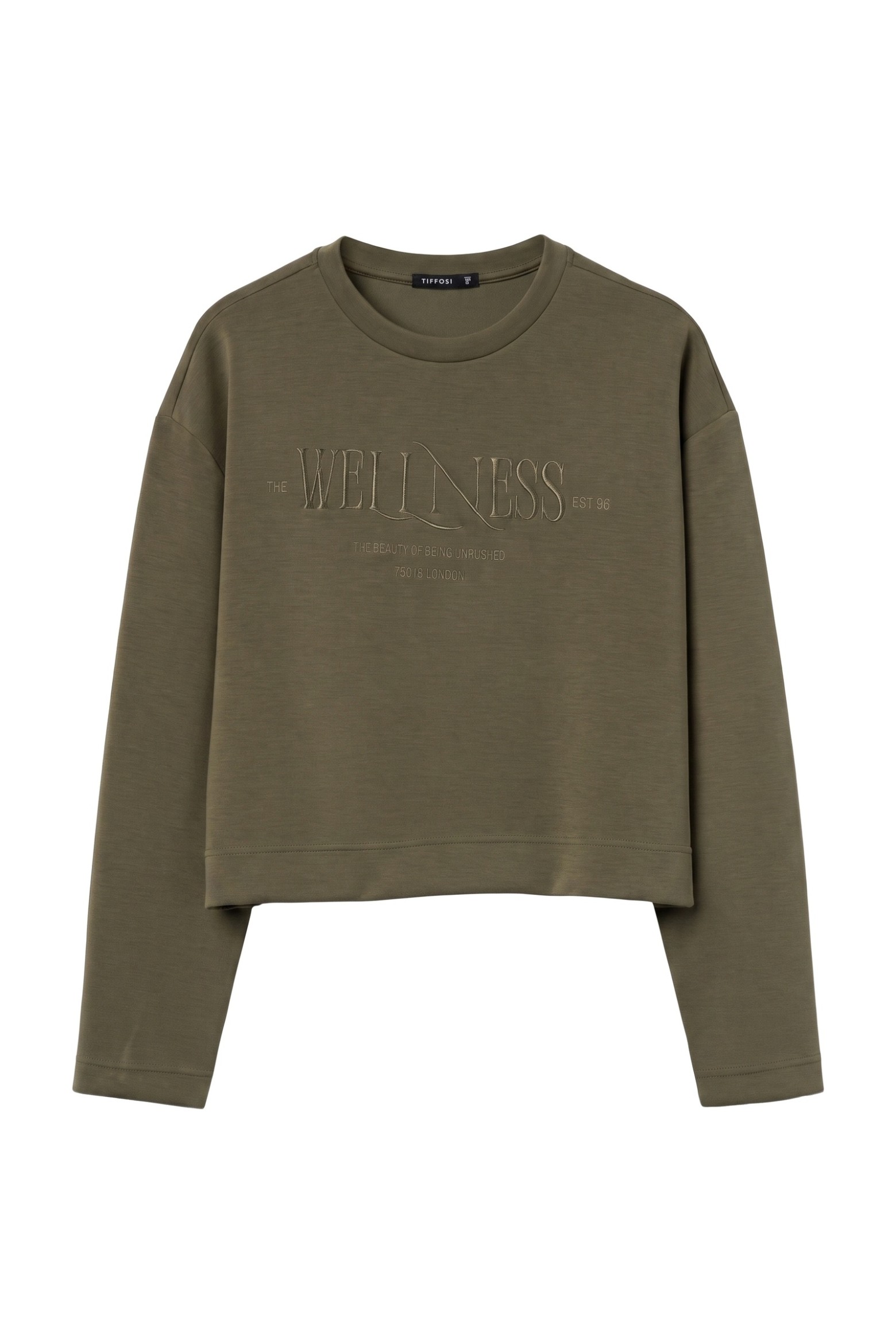 Green Cropped Sweatshirt