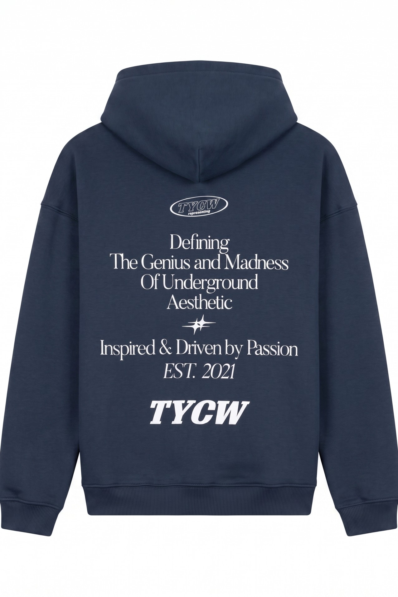 Navy Blue Oversize Hoodie
