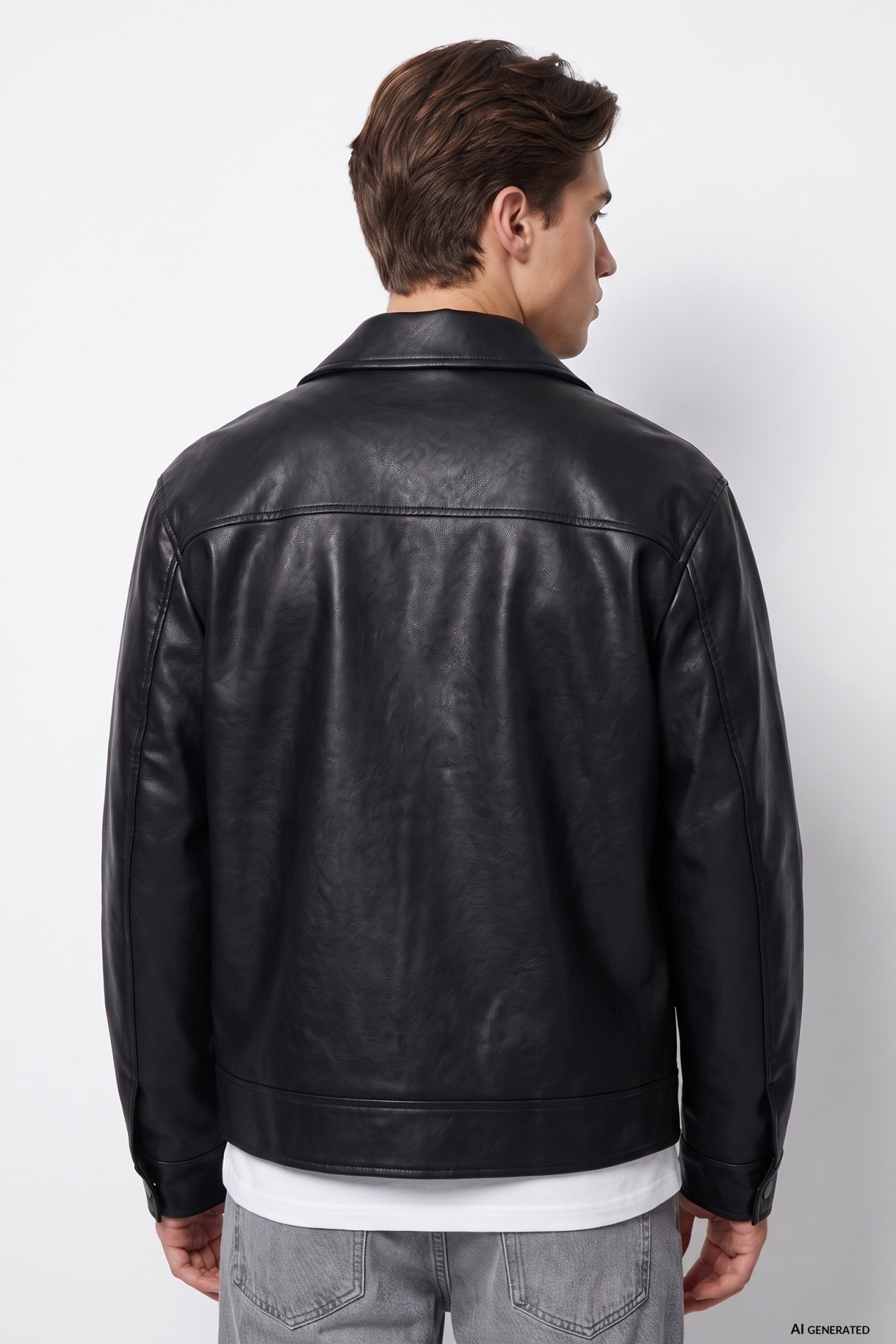 Black Oversize Zip Jacket