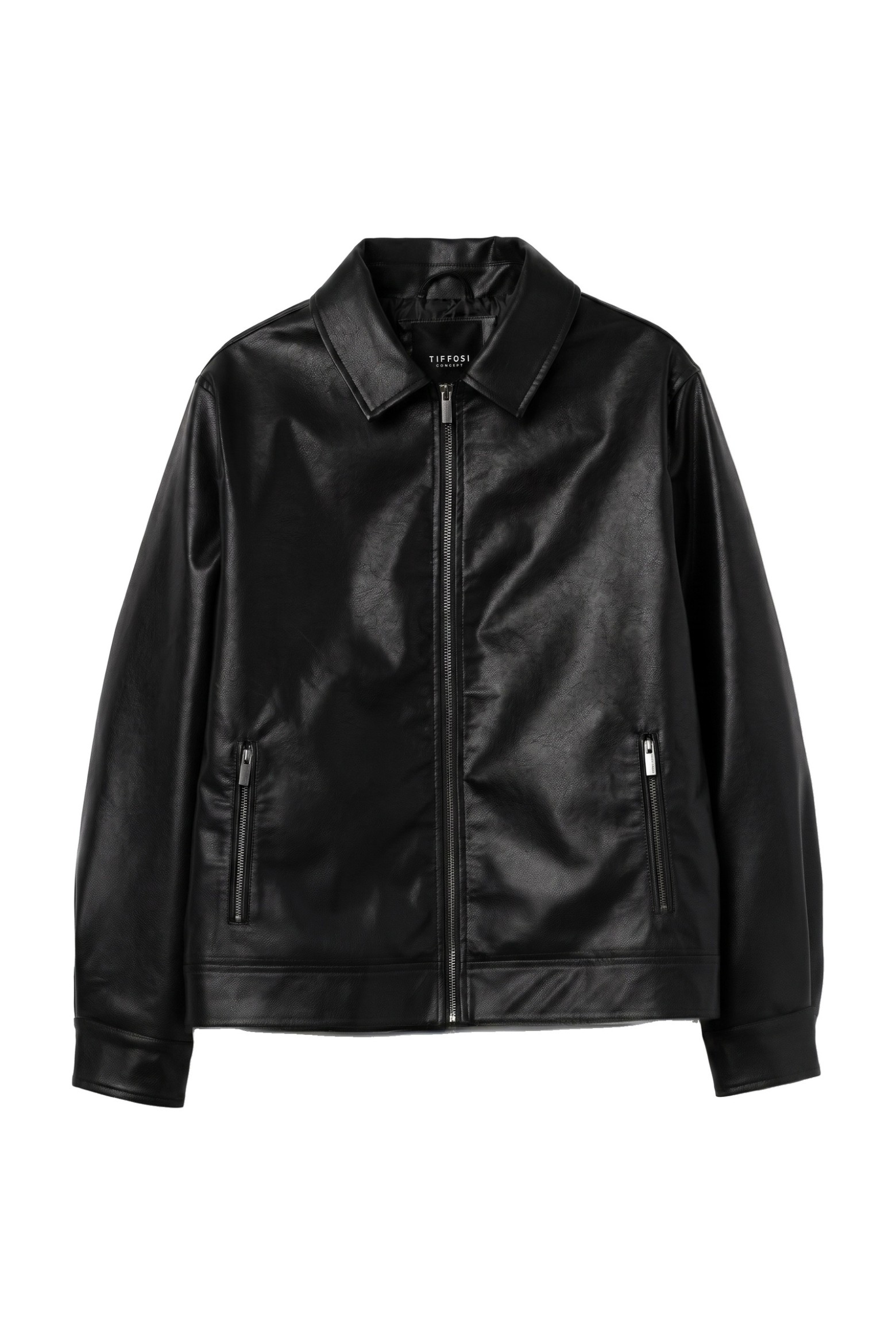 Black Oversize Zip Jacket