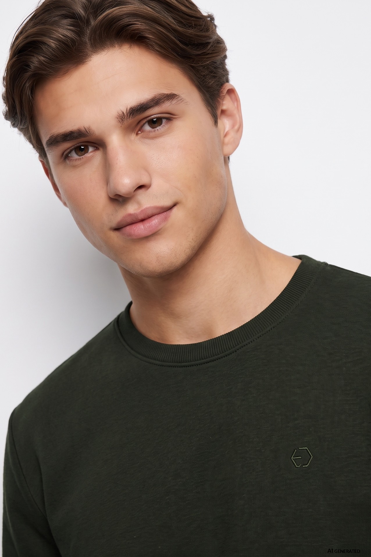 Sweatshirt em verde escuro
