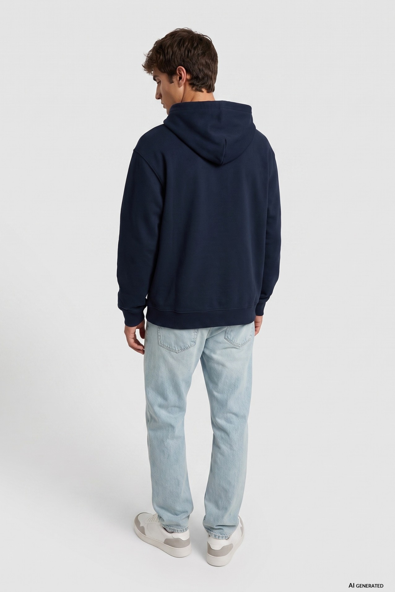Hoodie azul escuro b�sico