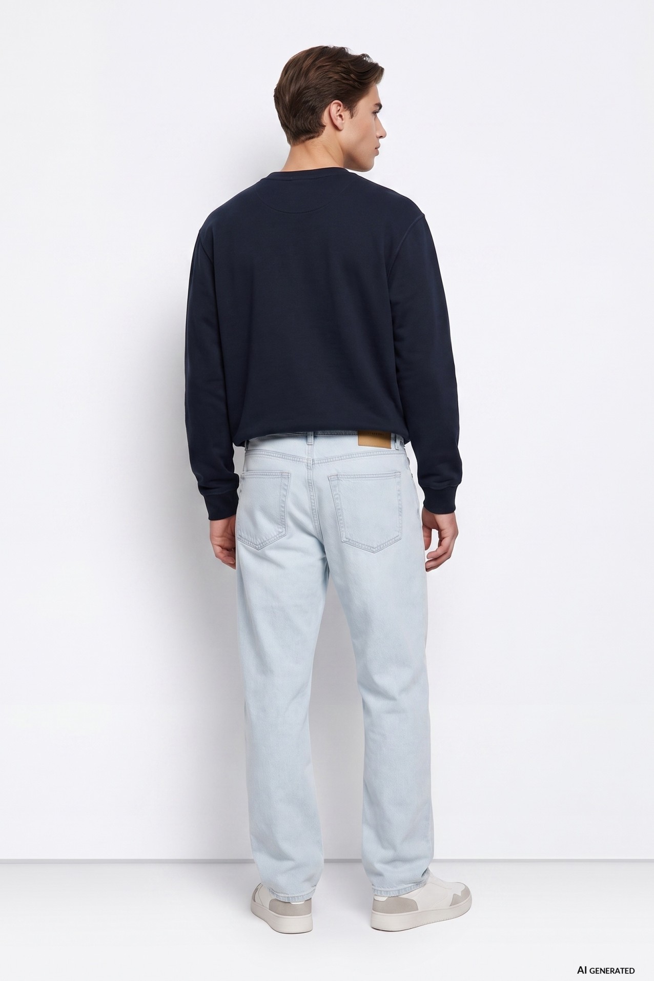 Dark Blue Minimal Sweatshirt