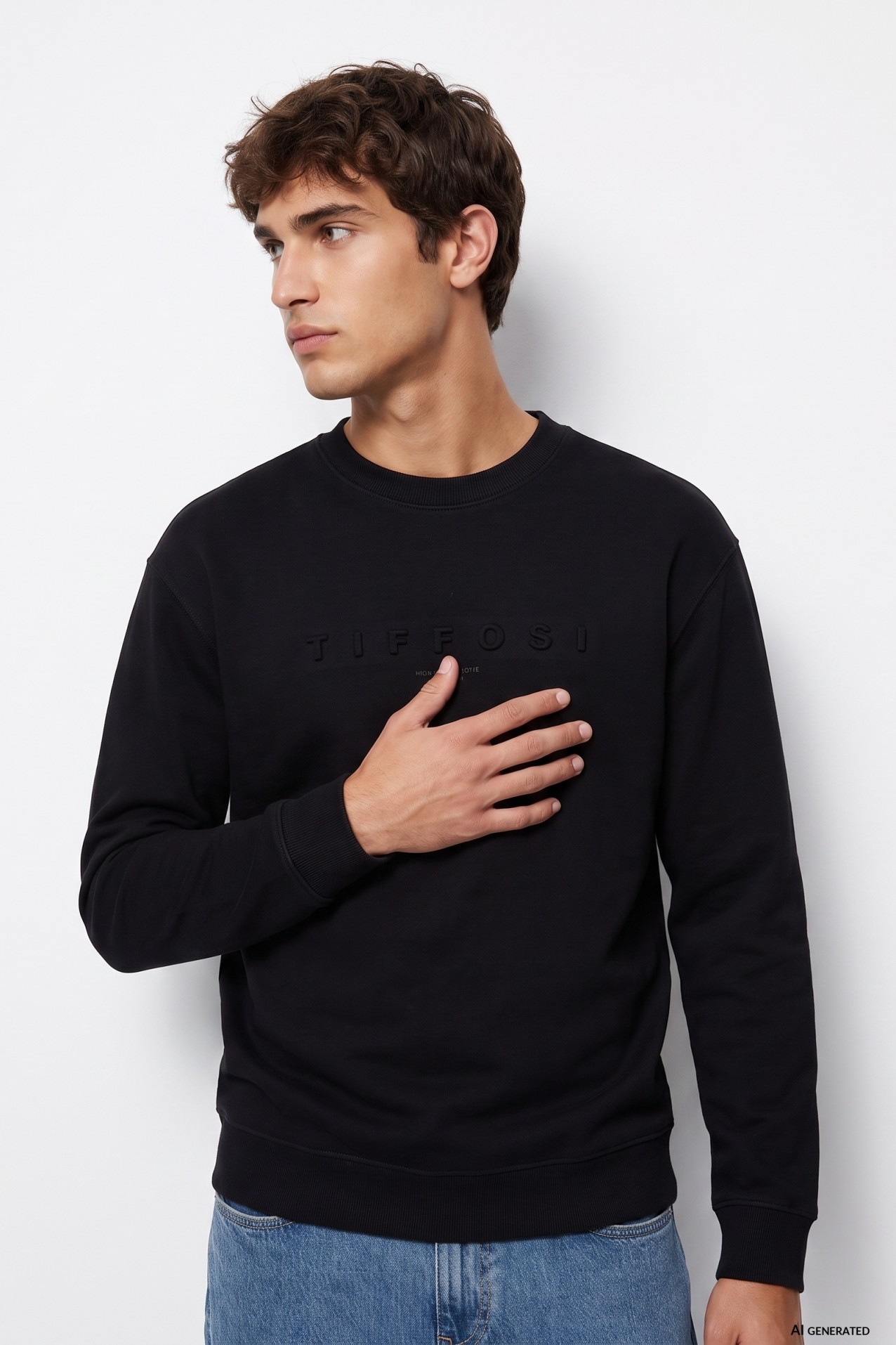 Dark Blue Oversize Sweatshirt