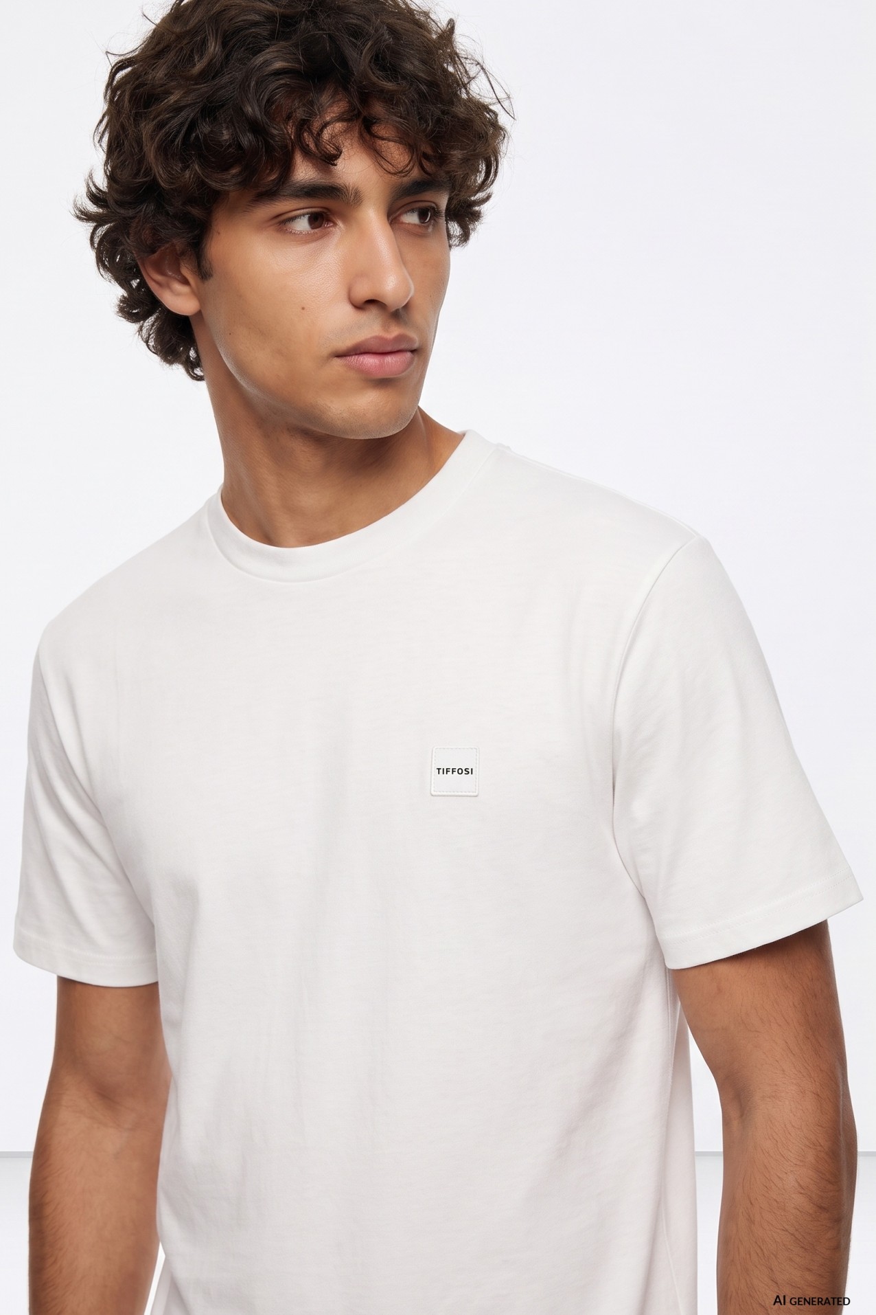 Camiseta blanca manga corta