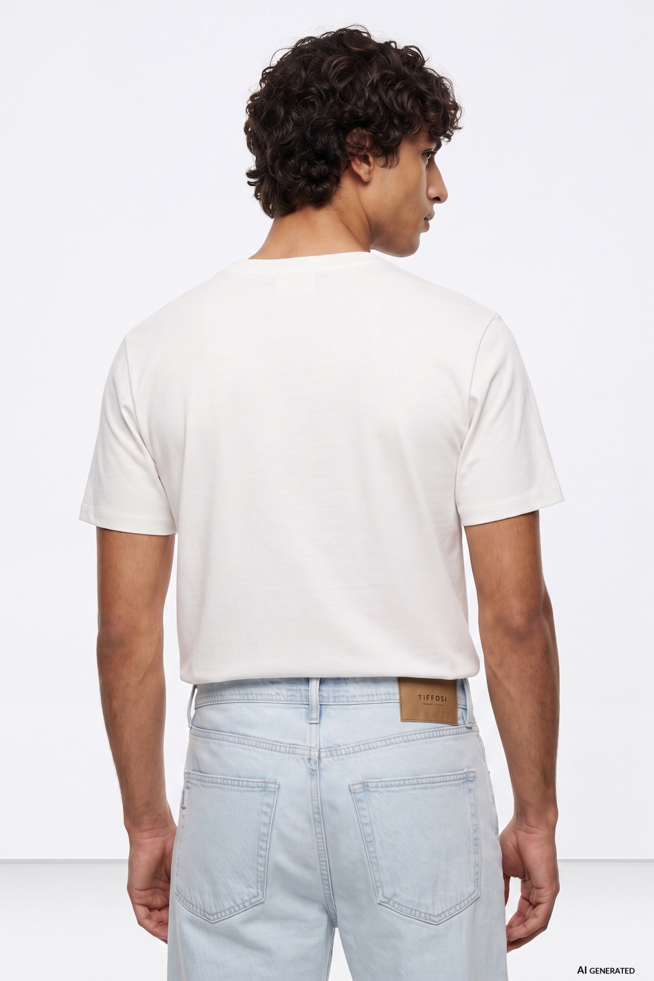 Camiseta blanca manga corta