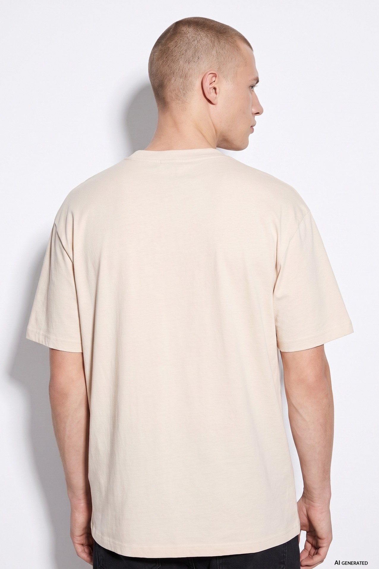 Beige Short Sleeve T-shirt