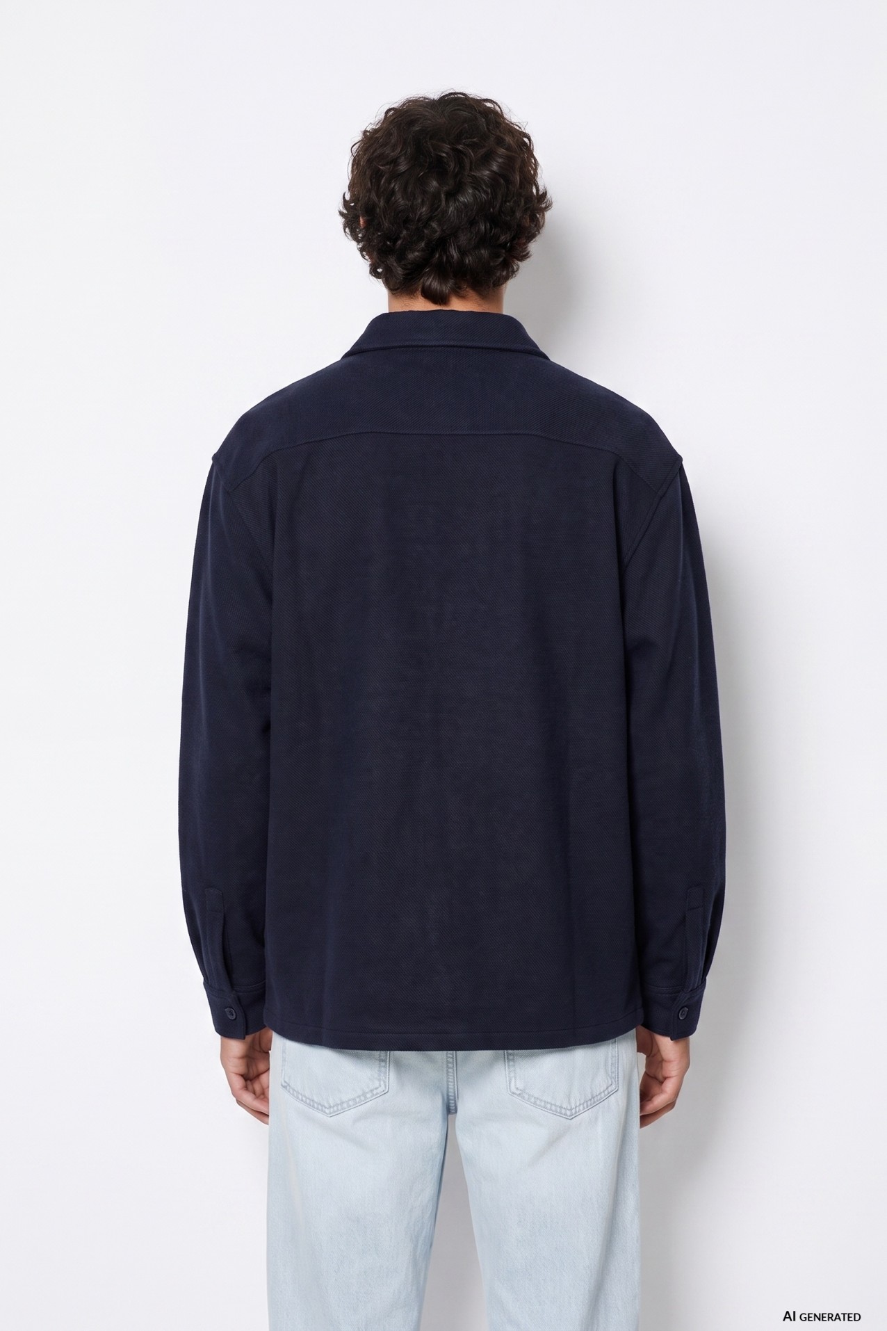 Camisa Oversize Azul Escuro