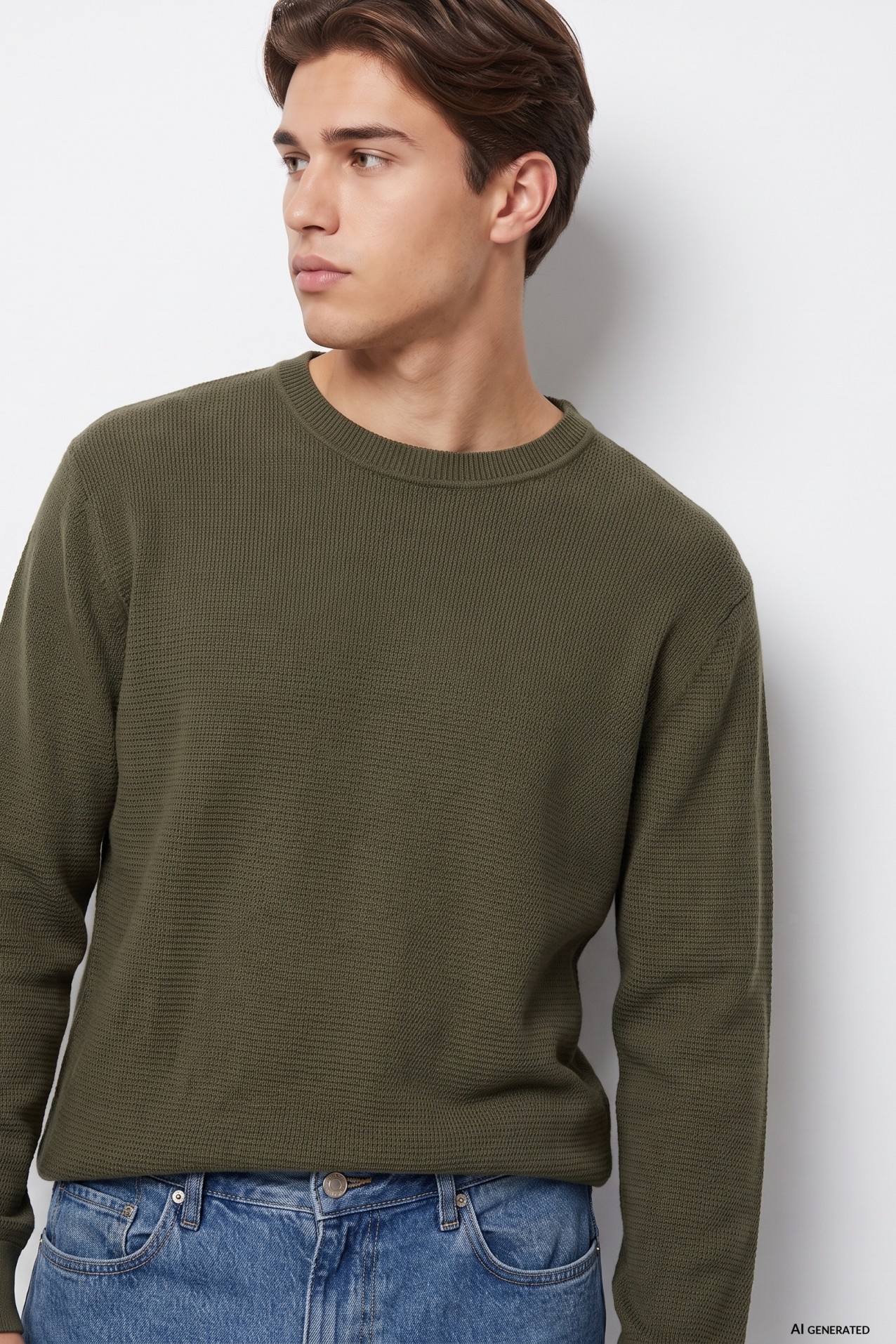 Camiseta verde cl�sico b�sico