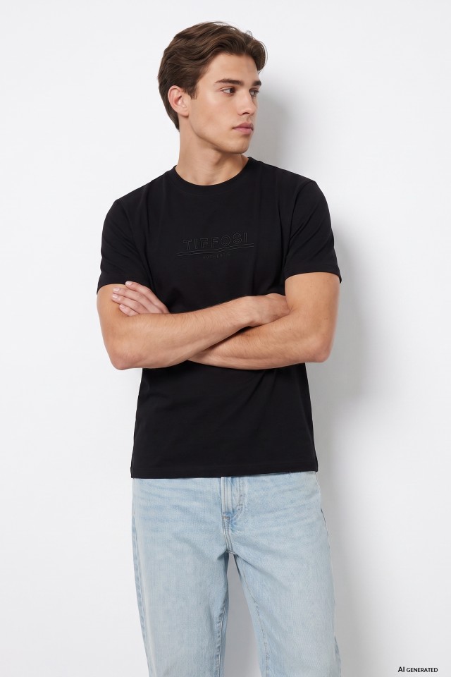 Black Regular Fit T-shirt