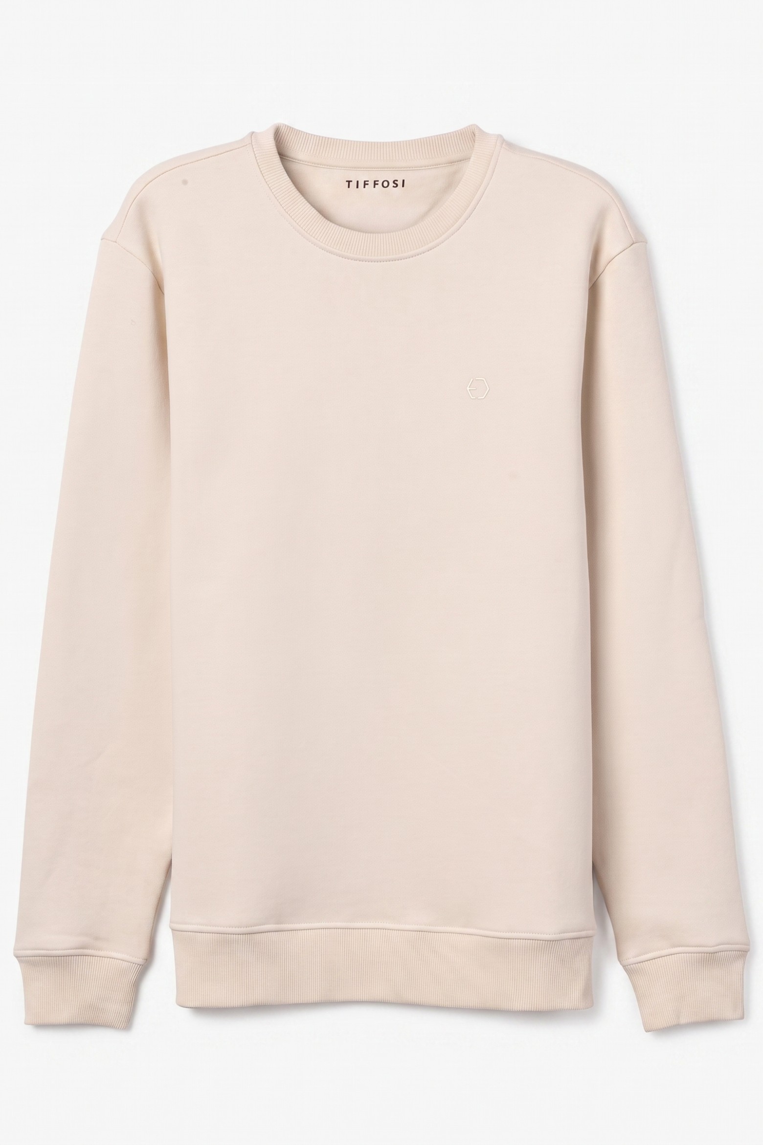 Beige Straight Fit Sweatshirt