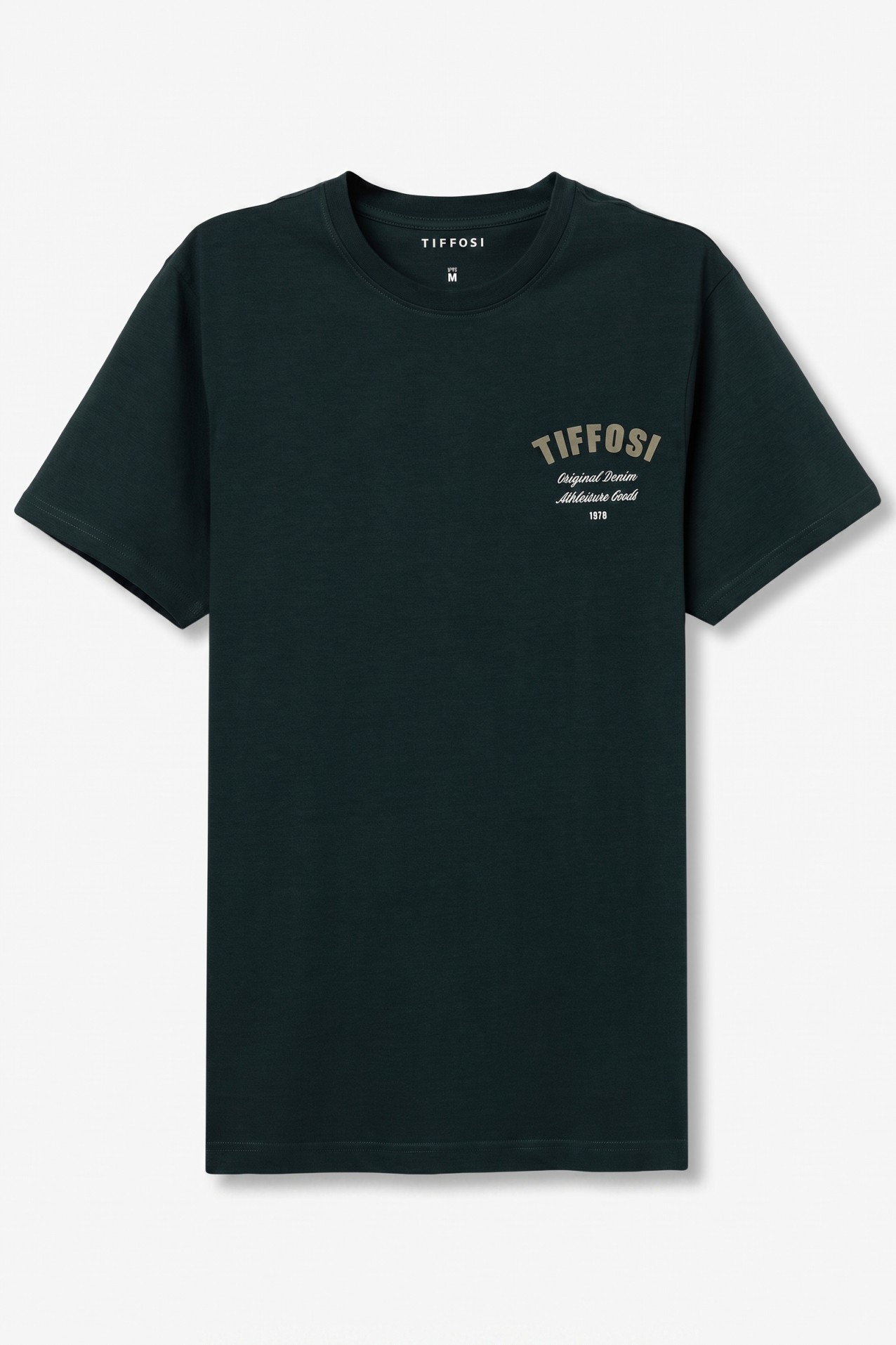 Camiseta verde corte recto