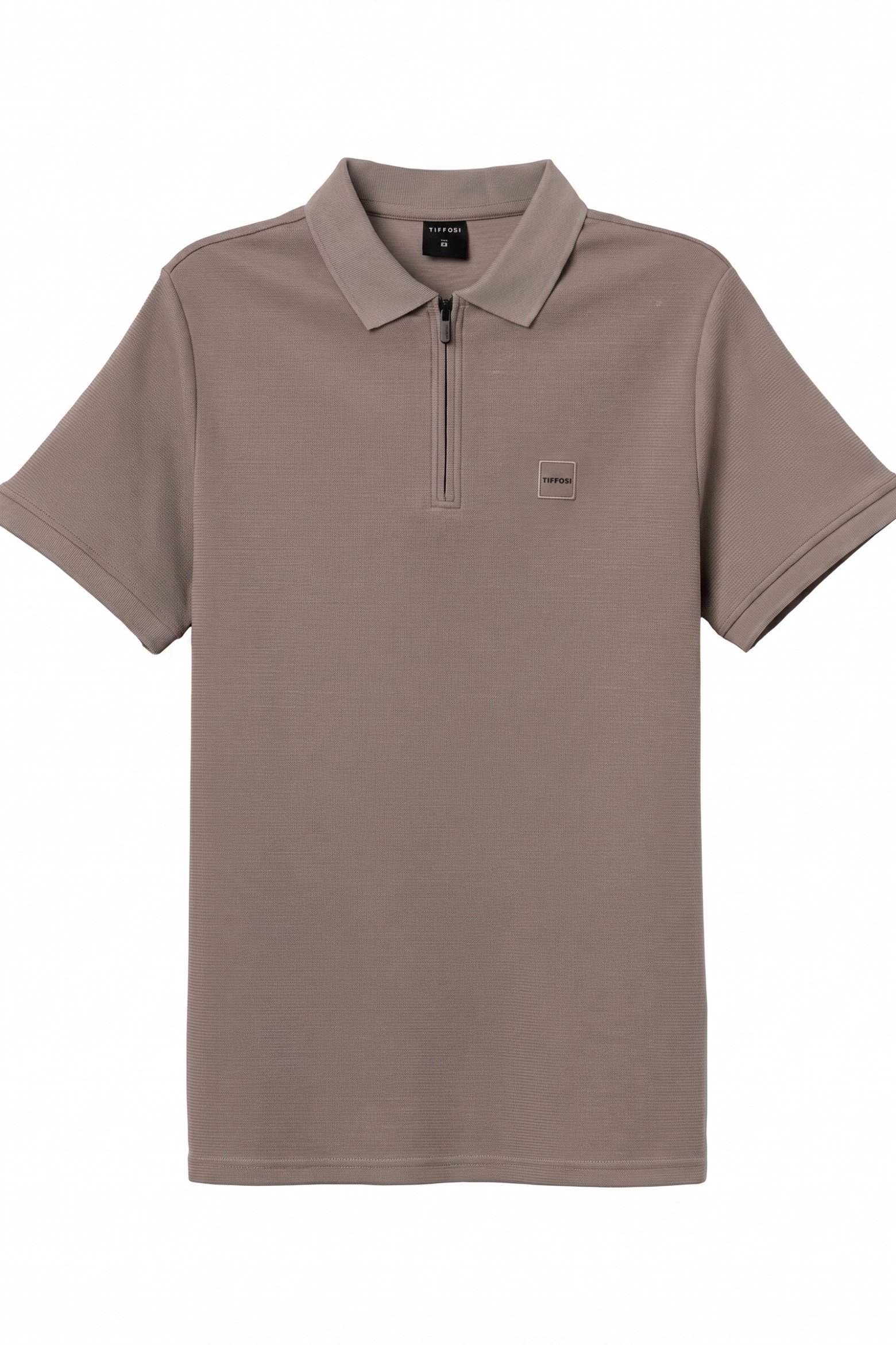 Beige Straight Fit Polo