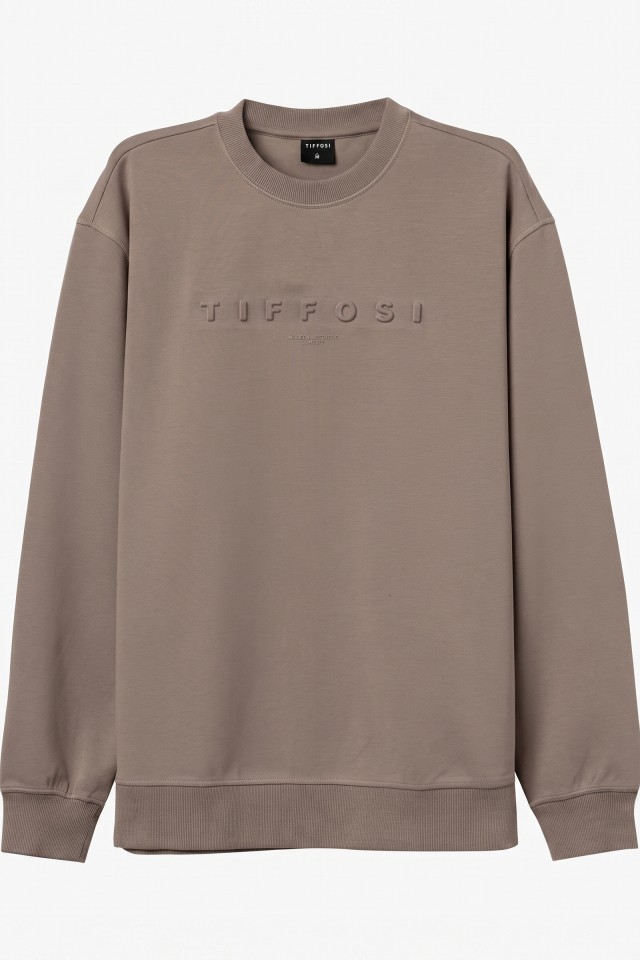 Beige Oversize Logo Sweatshirt Beige Oversize Logo Sweatshirt
