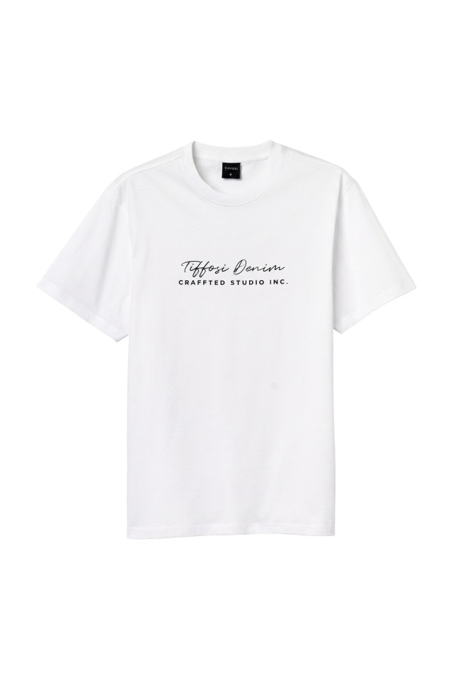 White Minimal Lettering Tee White Minimal Lettering Tee