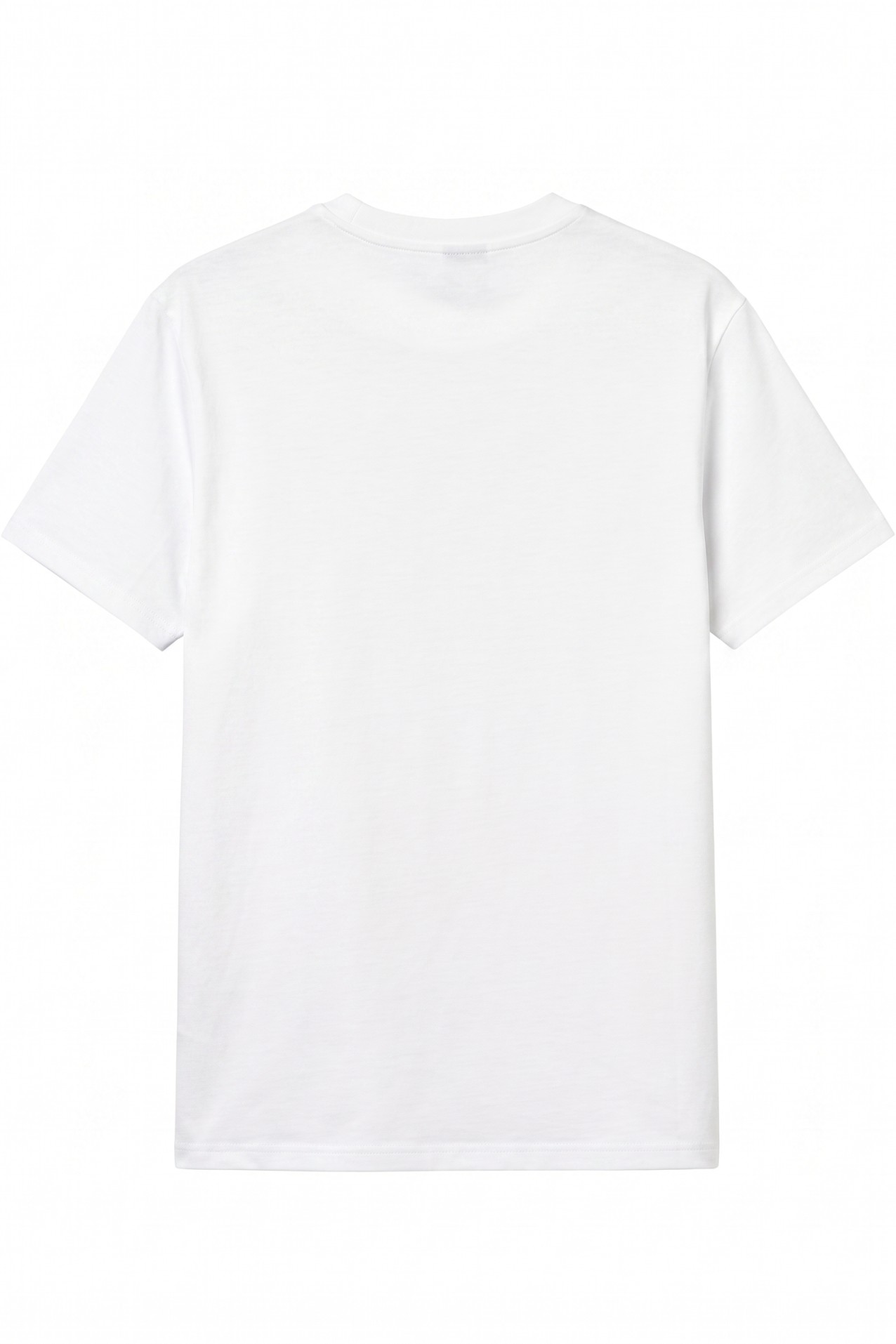 White Minimal Embossed Tee
