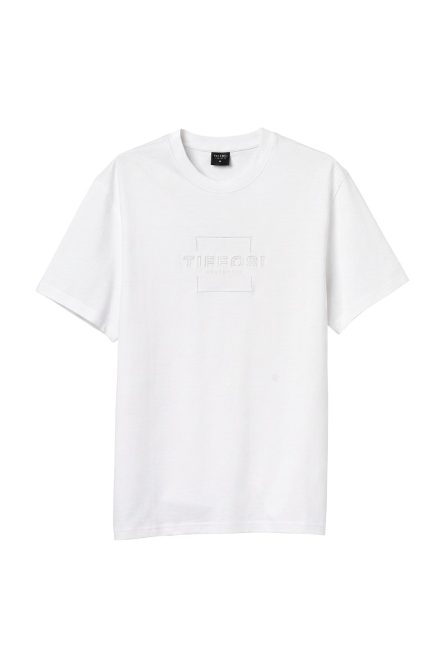 White Minimal Embossed Tee White Minimal Embossed Tee