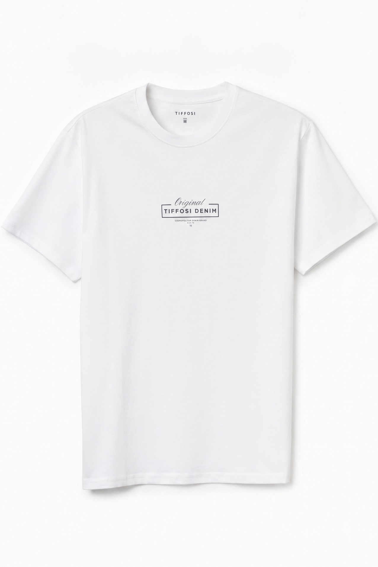White Minimal Print T-shirt