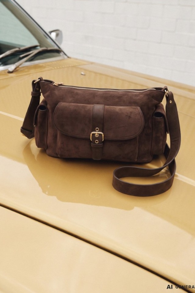 Bolso bandolera marr�n chocolate