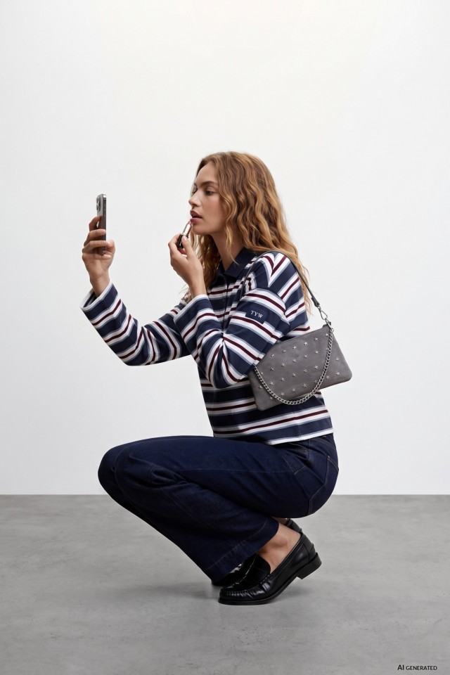 Grey Crossbody Bag with Stars Grey Crossbody Bag with Stars