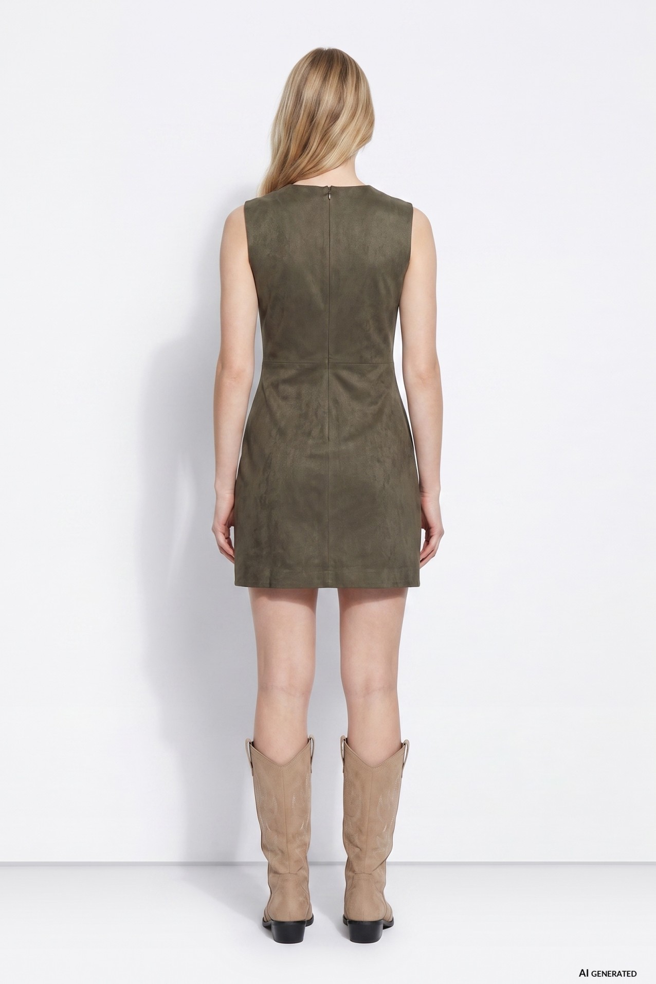 Green Minimalist Sleeveless Jumpsuit