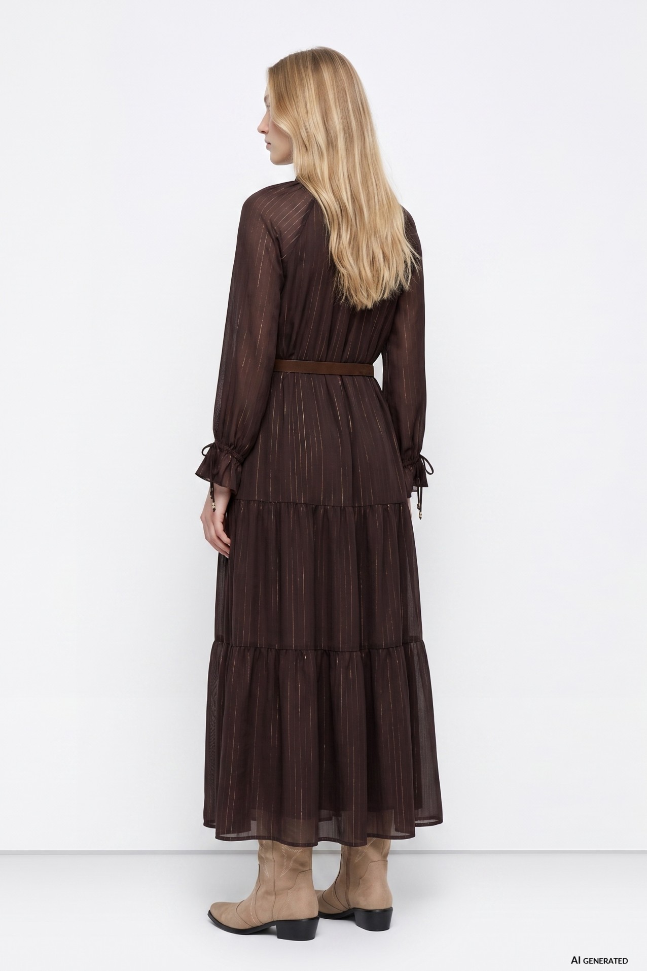 Chocolate Long Sleeve Dress