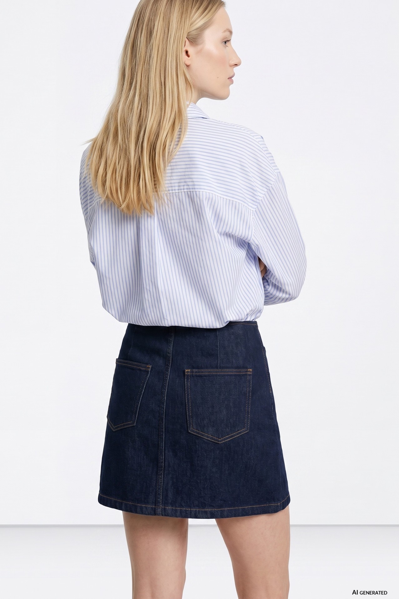 Light Blue Striped Shirt