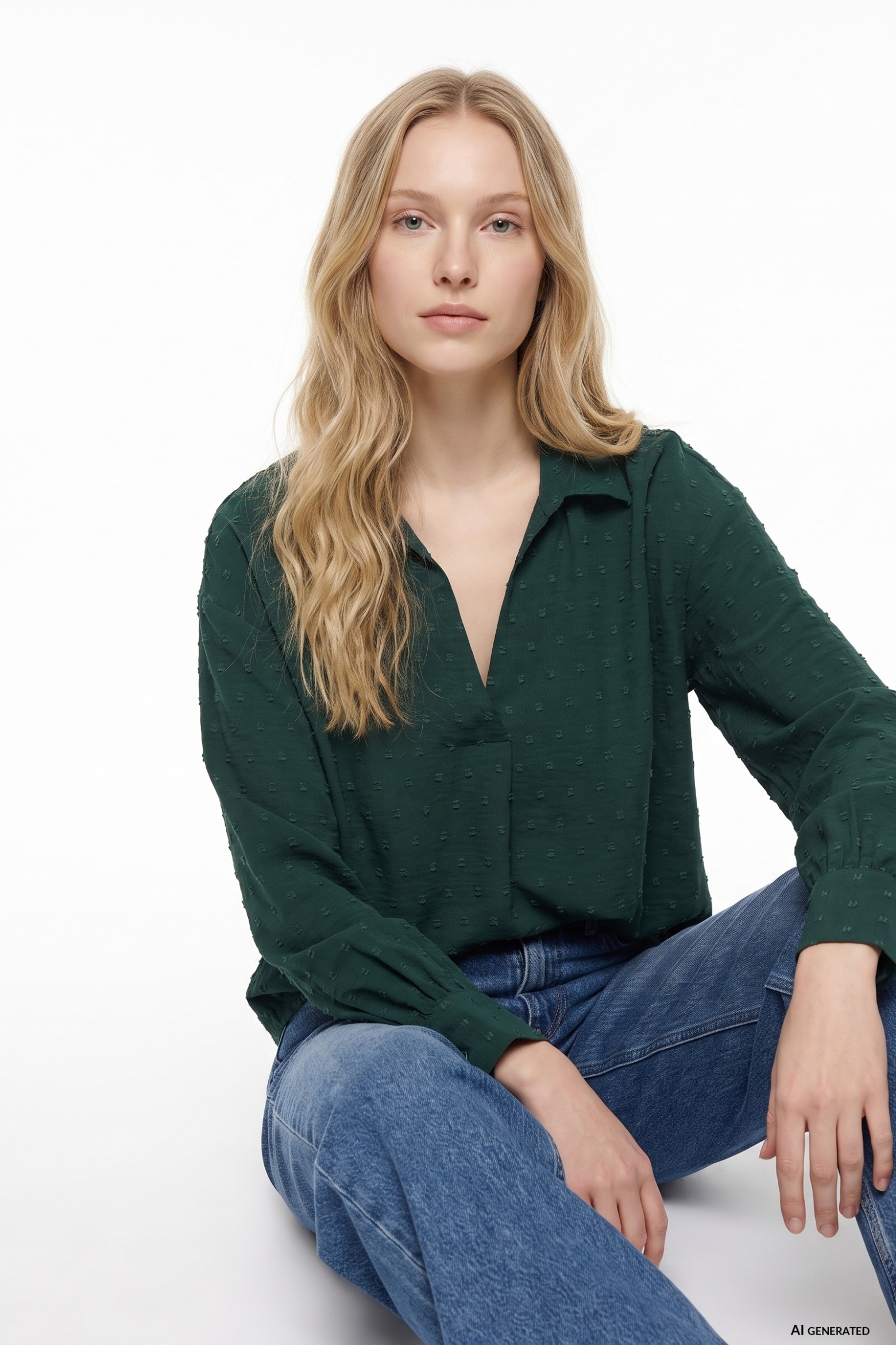 Long Sleeve Green Shirt