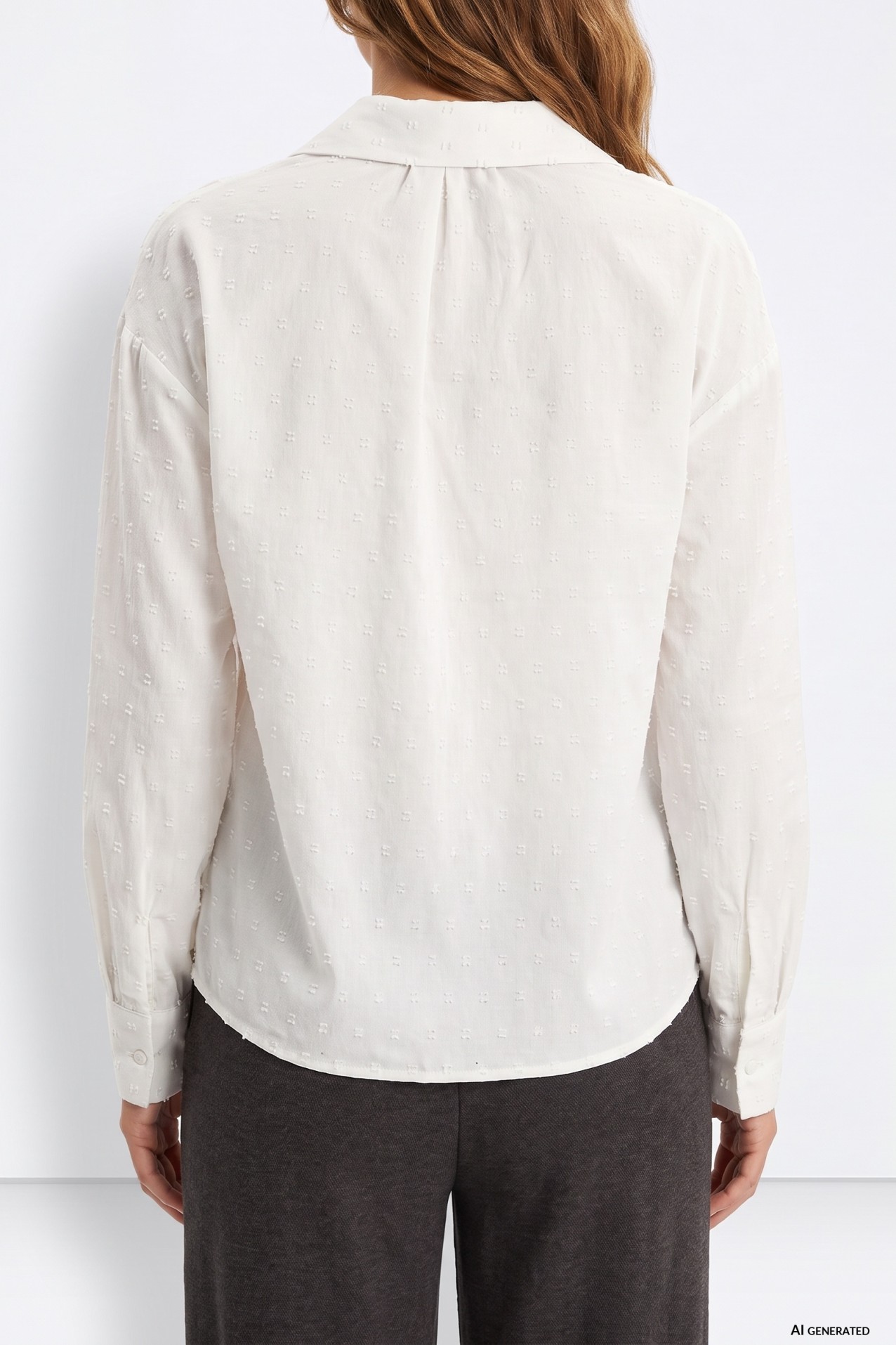 Long Sleeve Off-White Shirt
