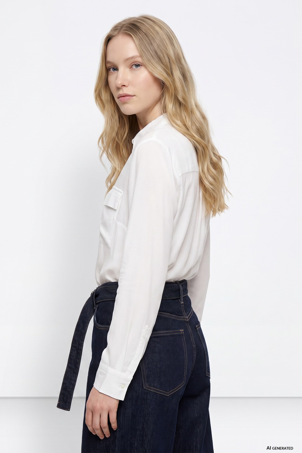 Long Sleeve Off-White Shirt