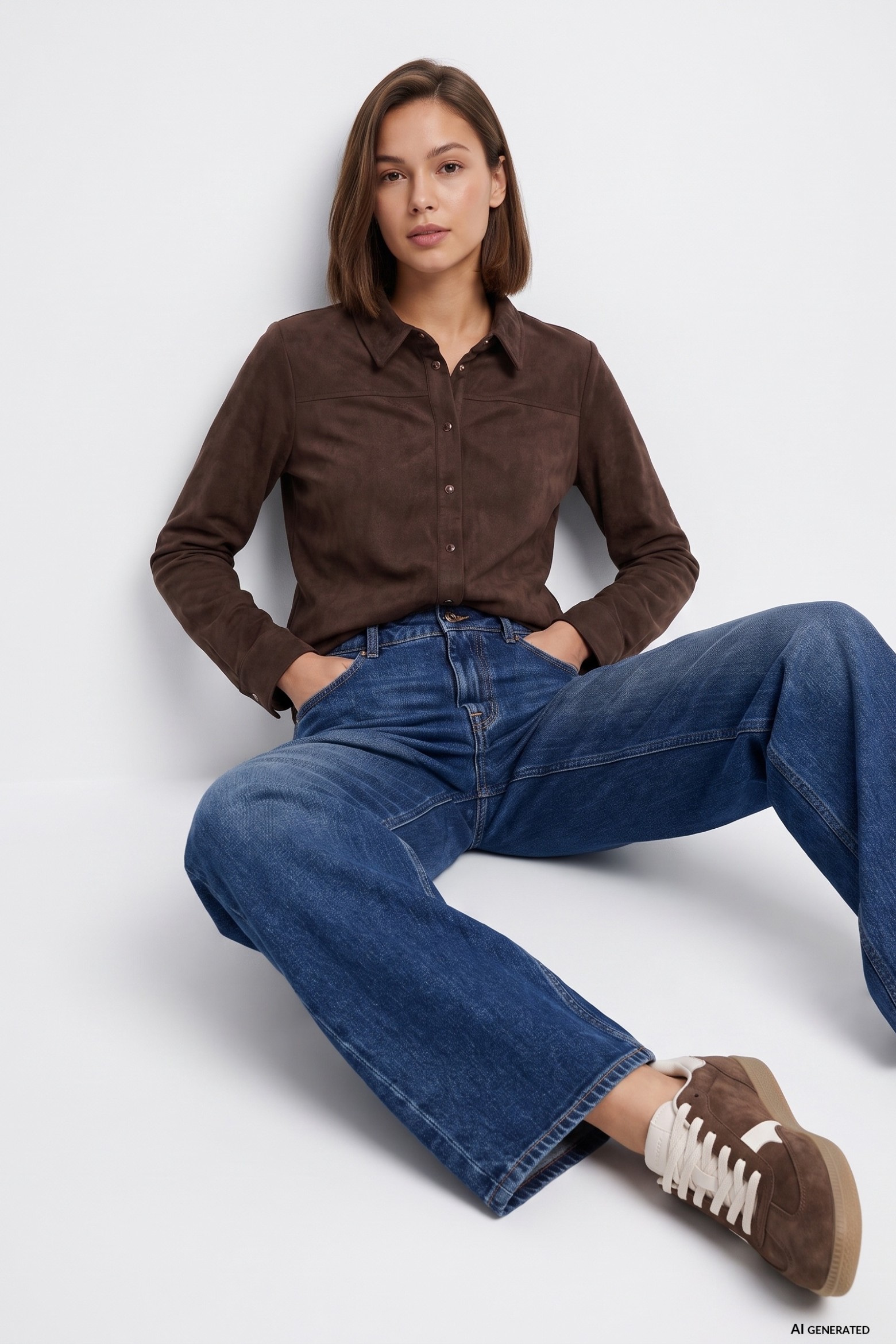 Brown Long Sleeve Shirt