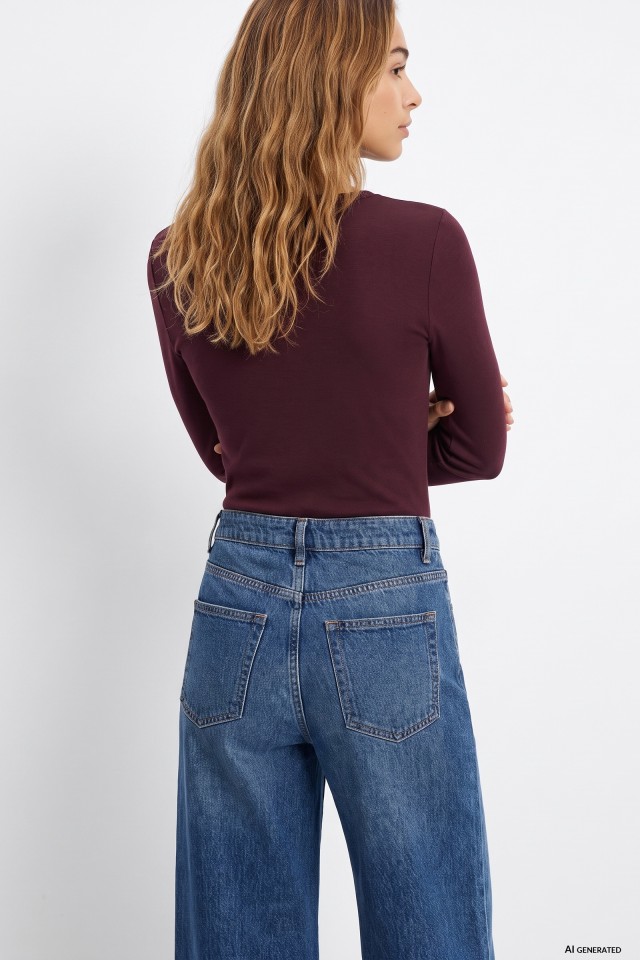 Long Sleeve Burgundy Tee Long Sleeve Burgundy Tee