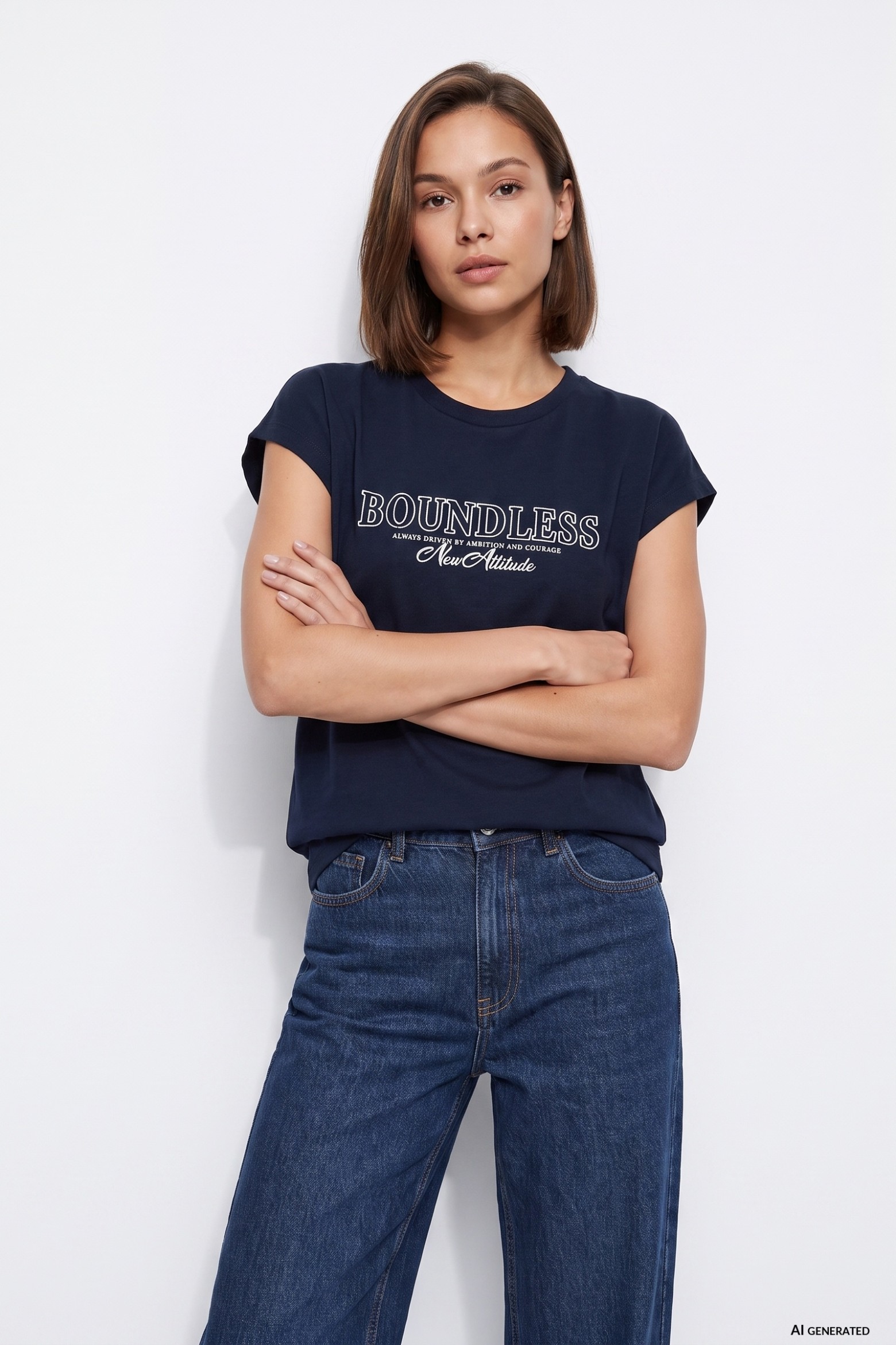 Dark Blue Short Sleeve Tee