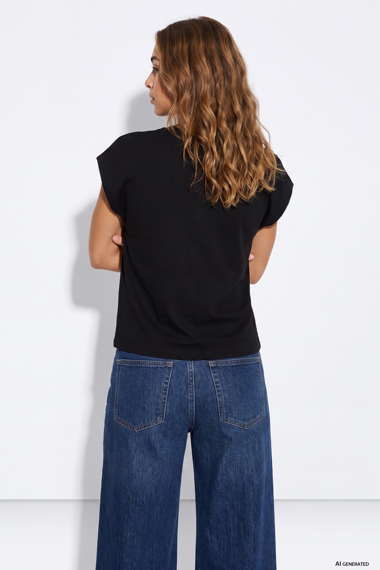 T-shirt preta oversized