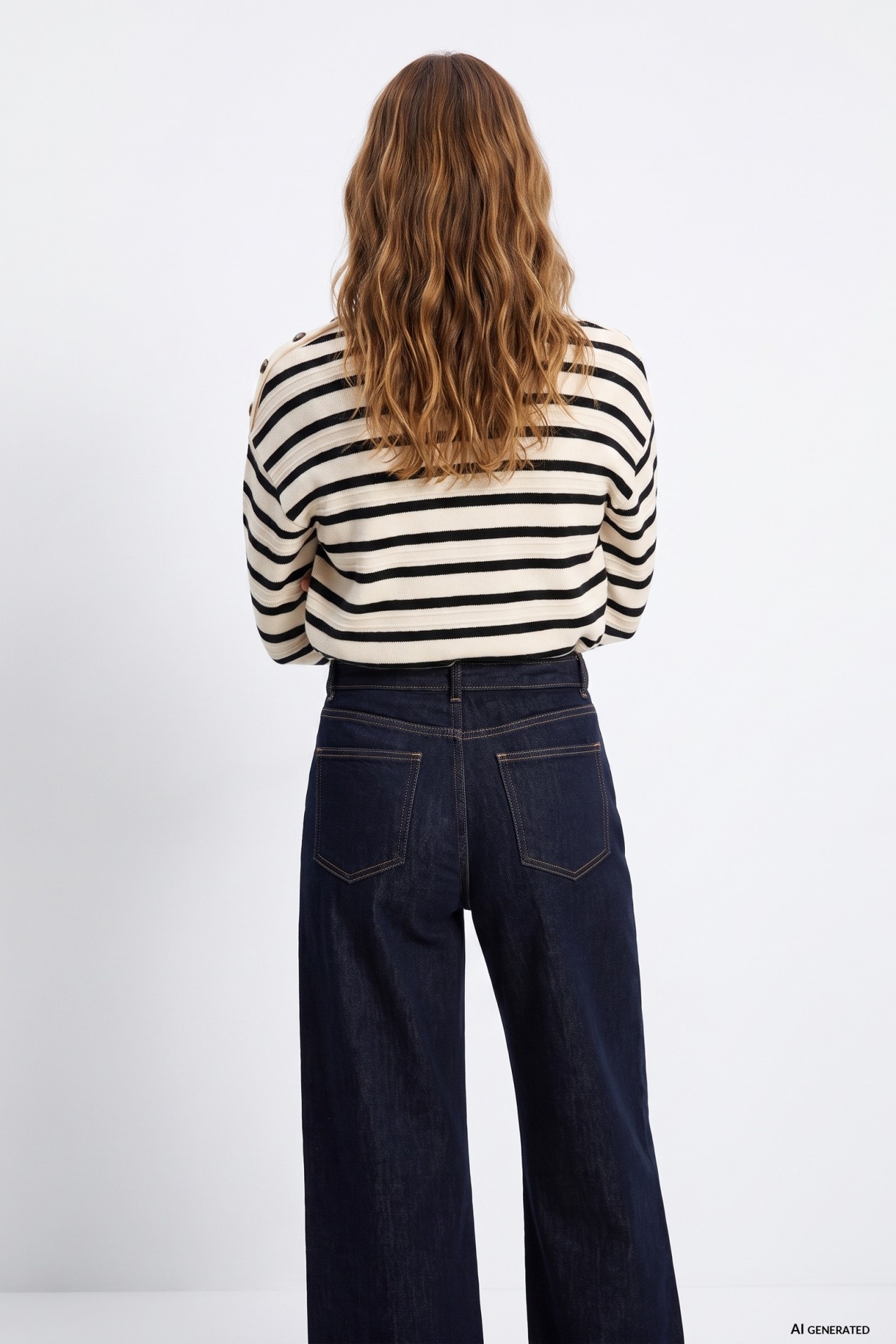 Striped Cream Sweater
