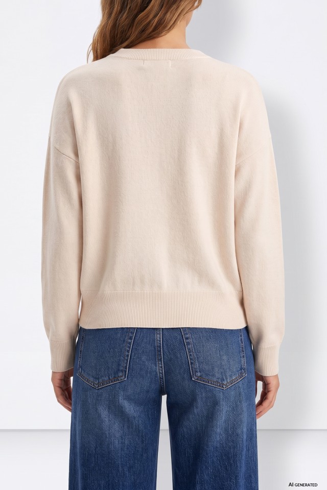 Jersey beige minimalista Jersey beige minimalista