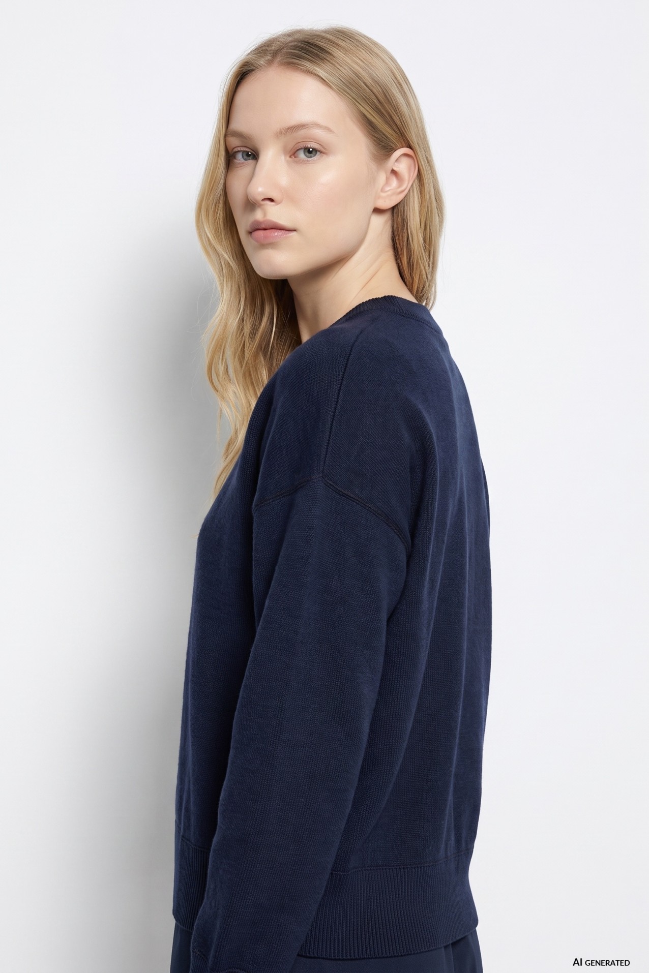 Dark Blue Oversize Sweater