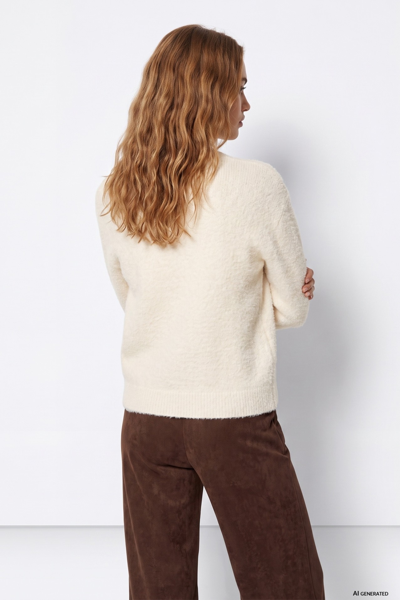 Off-white relaxed fit sweater
