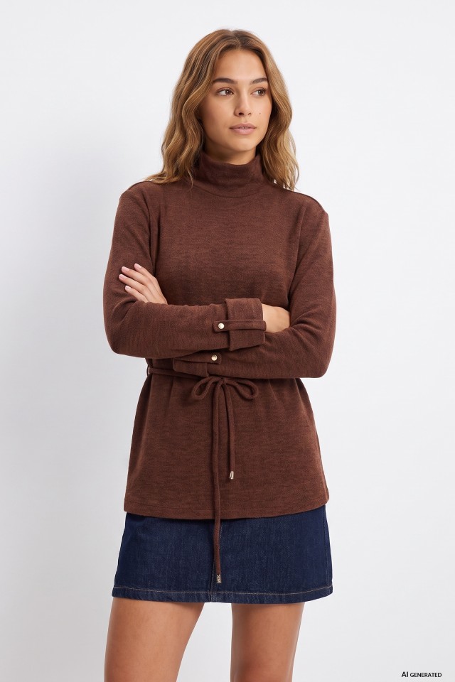 Brown Long Sleeve T-shirt