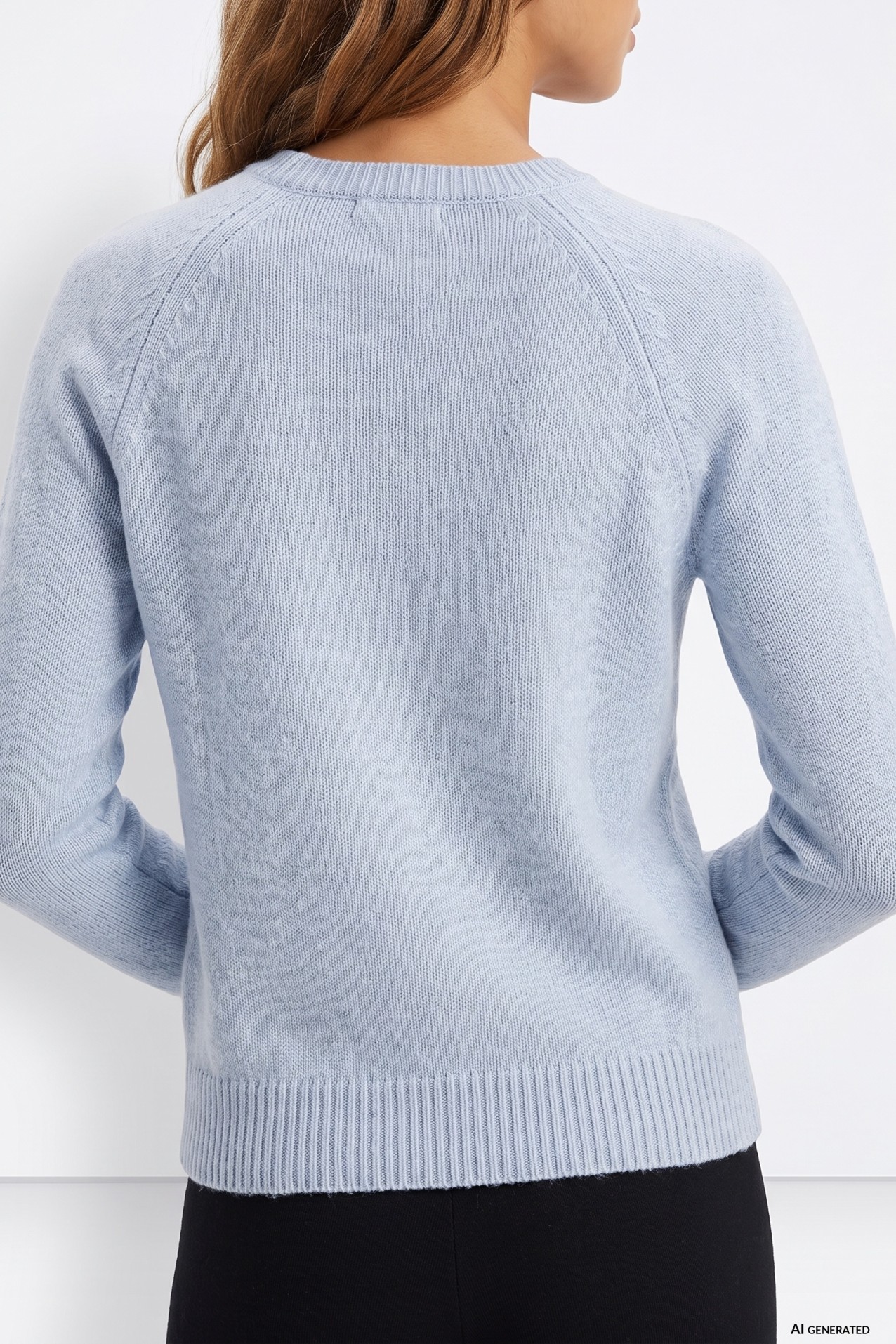 Light Blue Casual Sweater